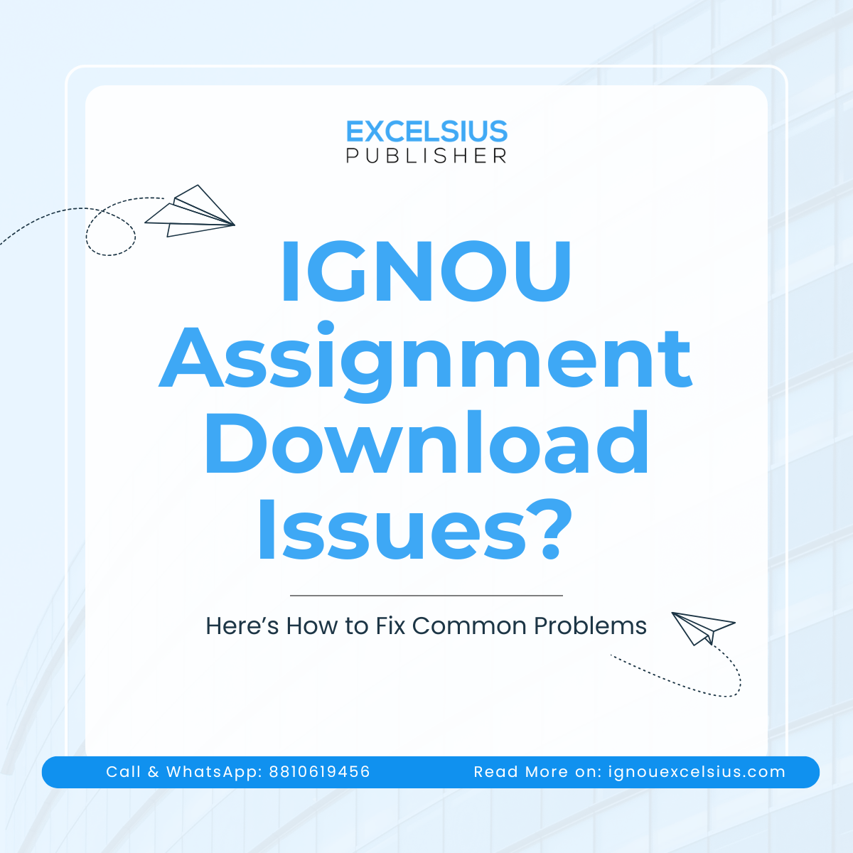 IGNOU Assignment Download Issues? Here’s How to Fix Common Problems